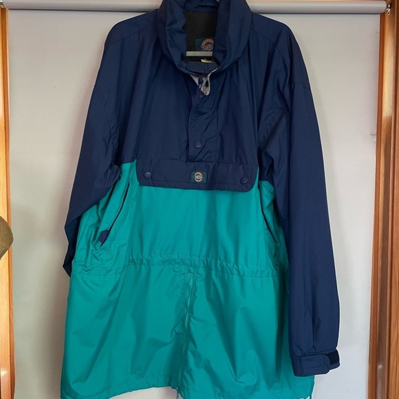 Vintage CB SPORTS TEAMISSUE INTERNATIONAL Two-Tone Windbreaker Jacket SIZE large - Picture 1 of 10